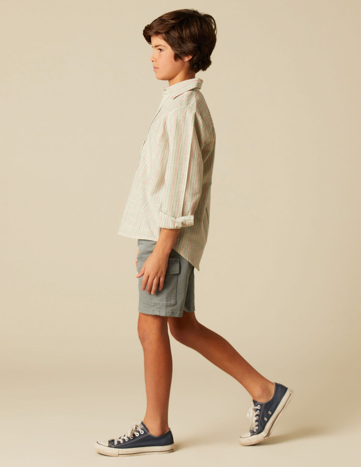 CAMISA RAYA GRIS
