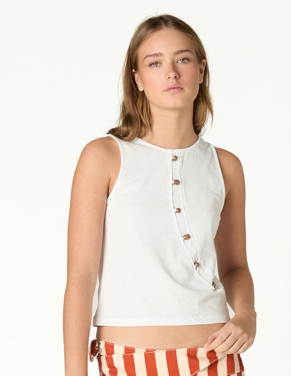 T-SHIRT ANTHRACITE CUT OUT