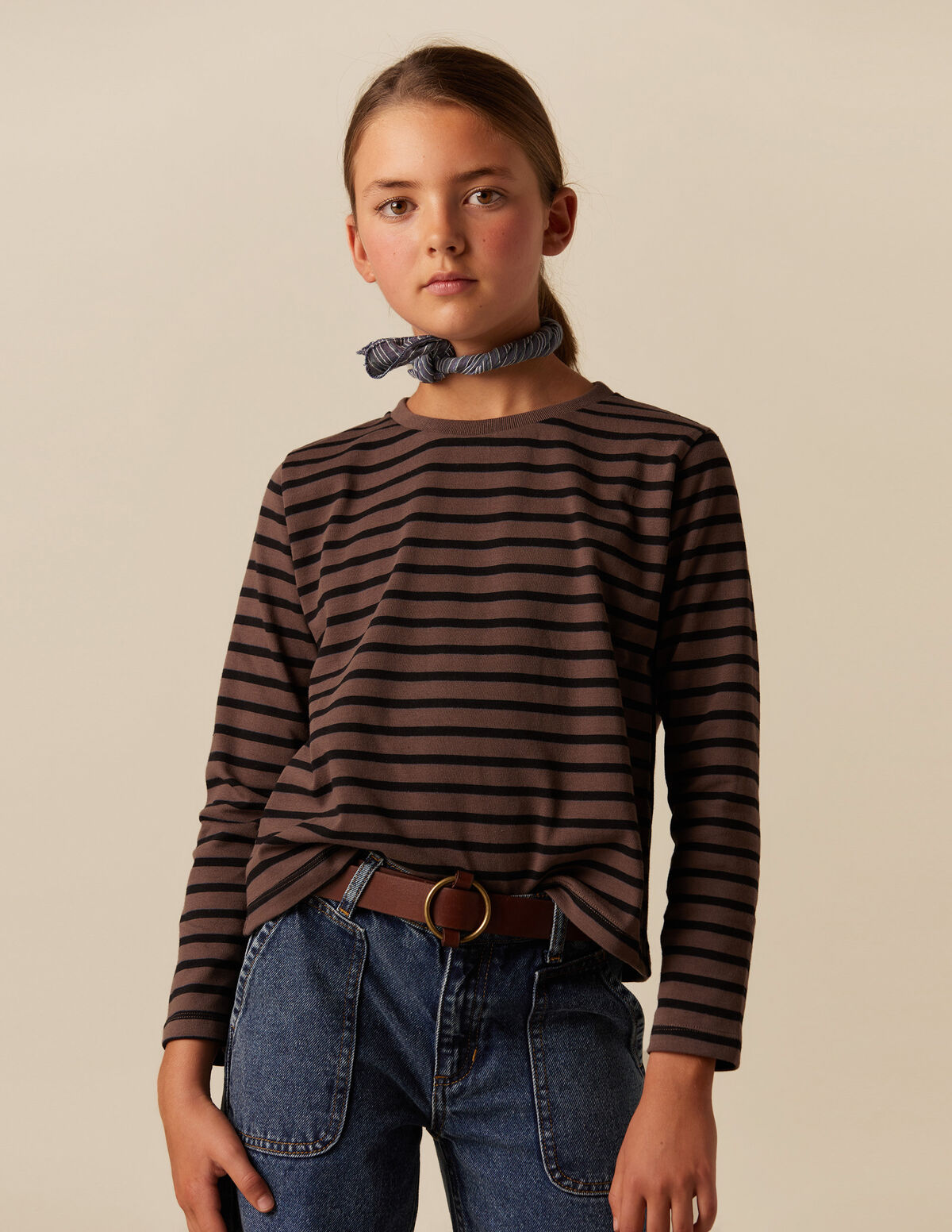 BLUE STRIPED T-SHIRT