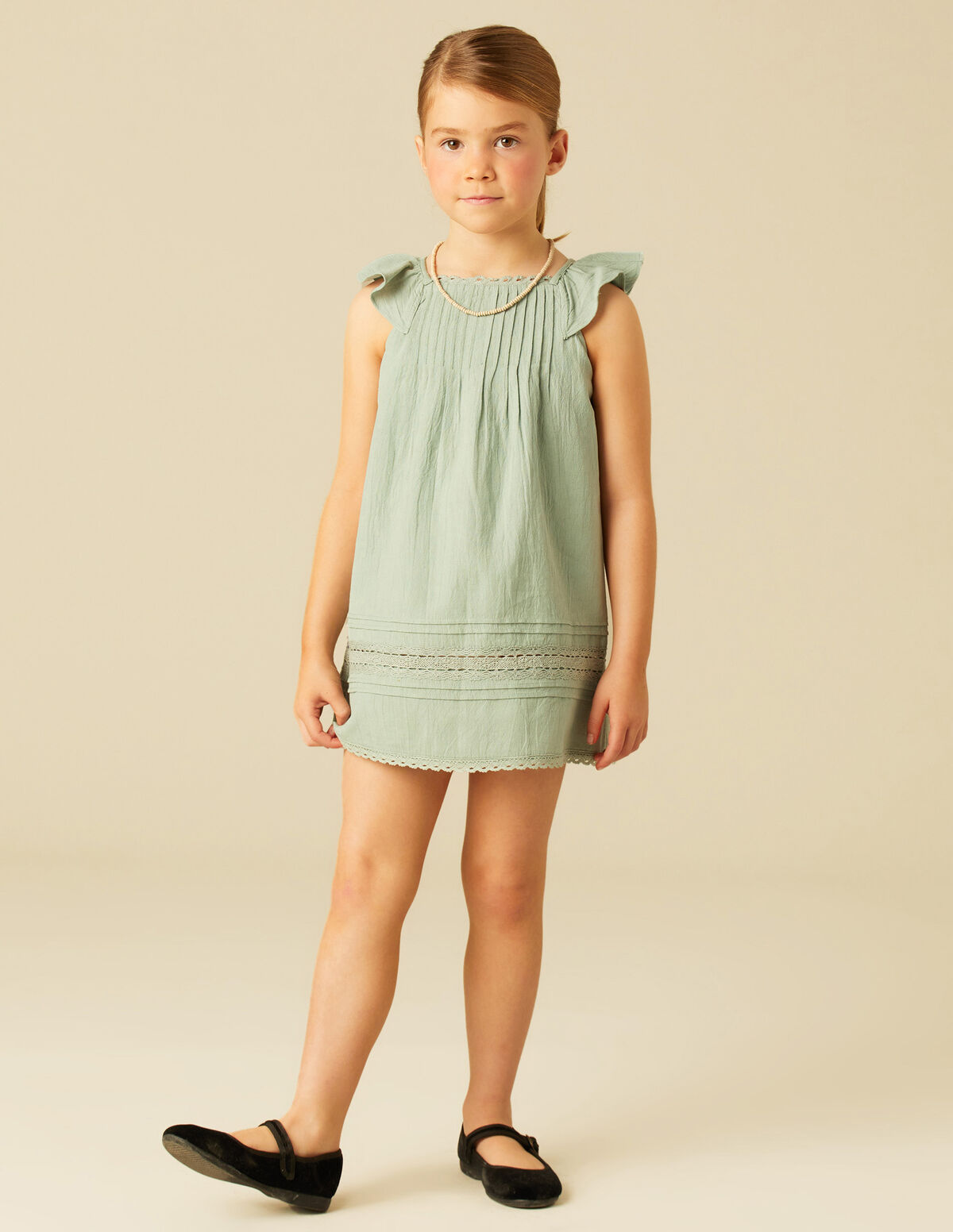 VESTIDO JARETAS VOLANTE ROSA