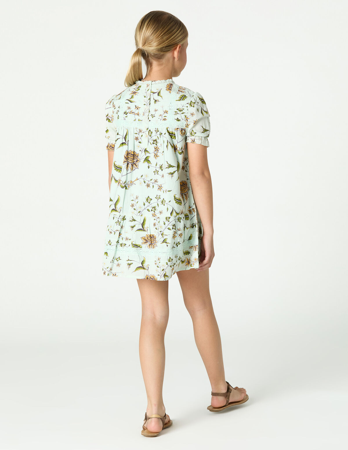 CAPPUCCINO INDIAN PRINT DRESS