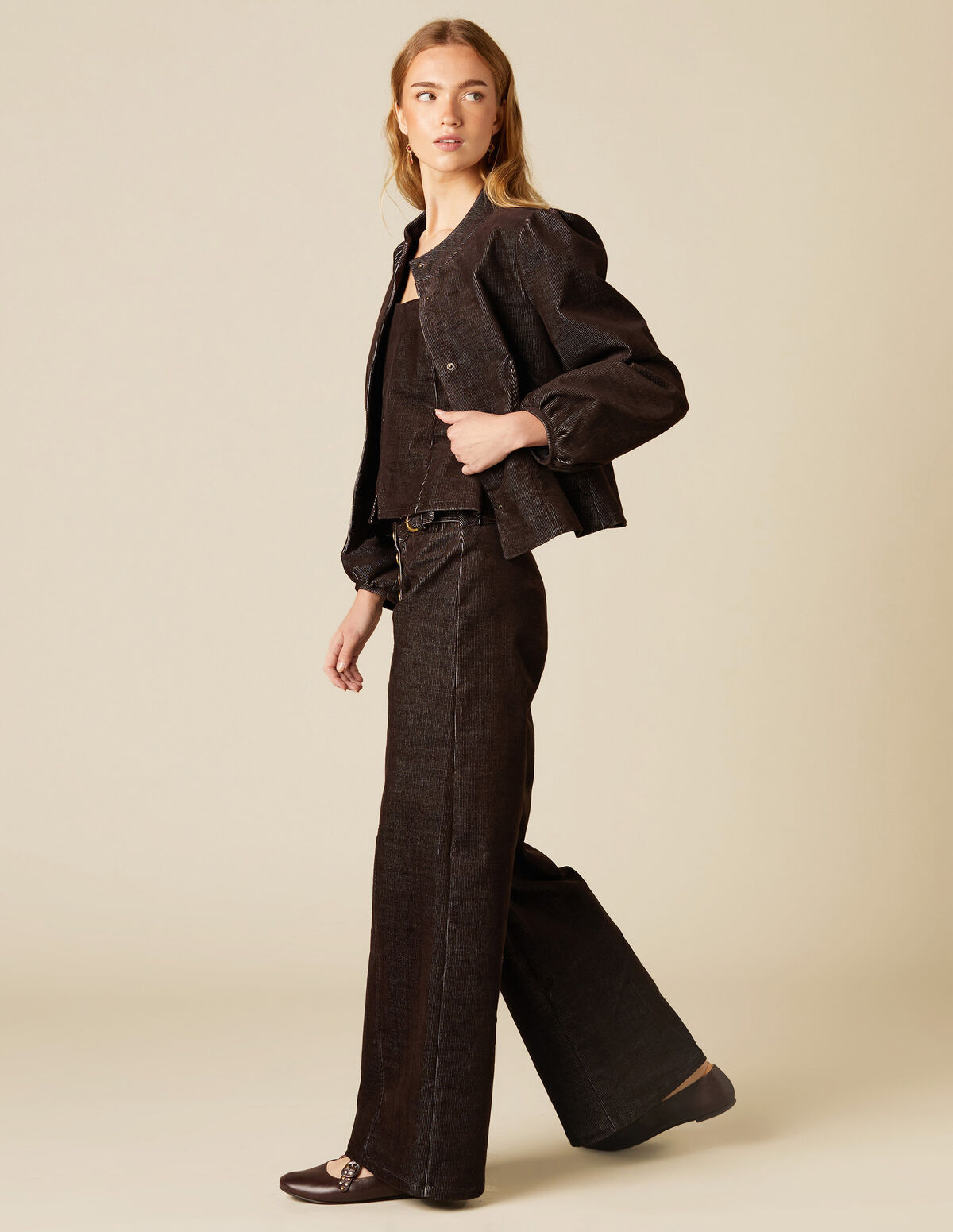 BROWN CORDUROY BLAZER