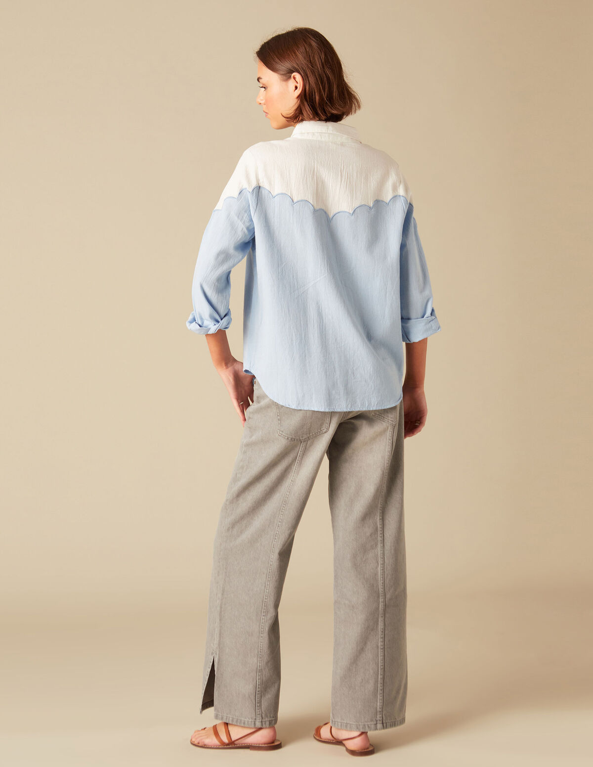 CAMISA AZUL CLARO ONDA