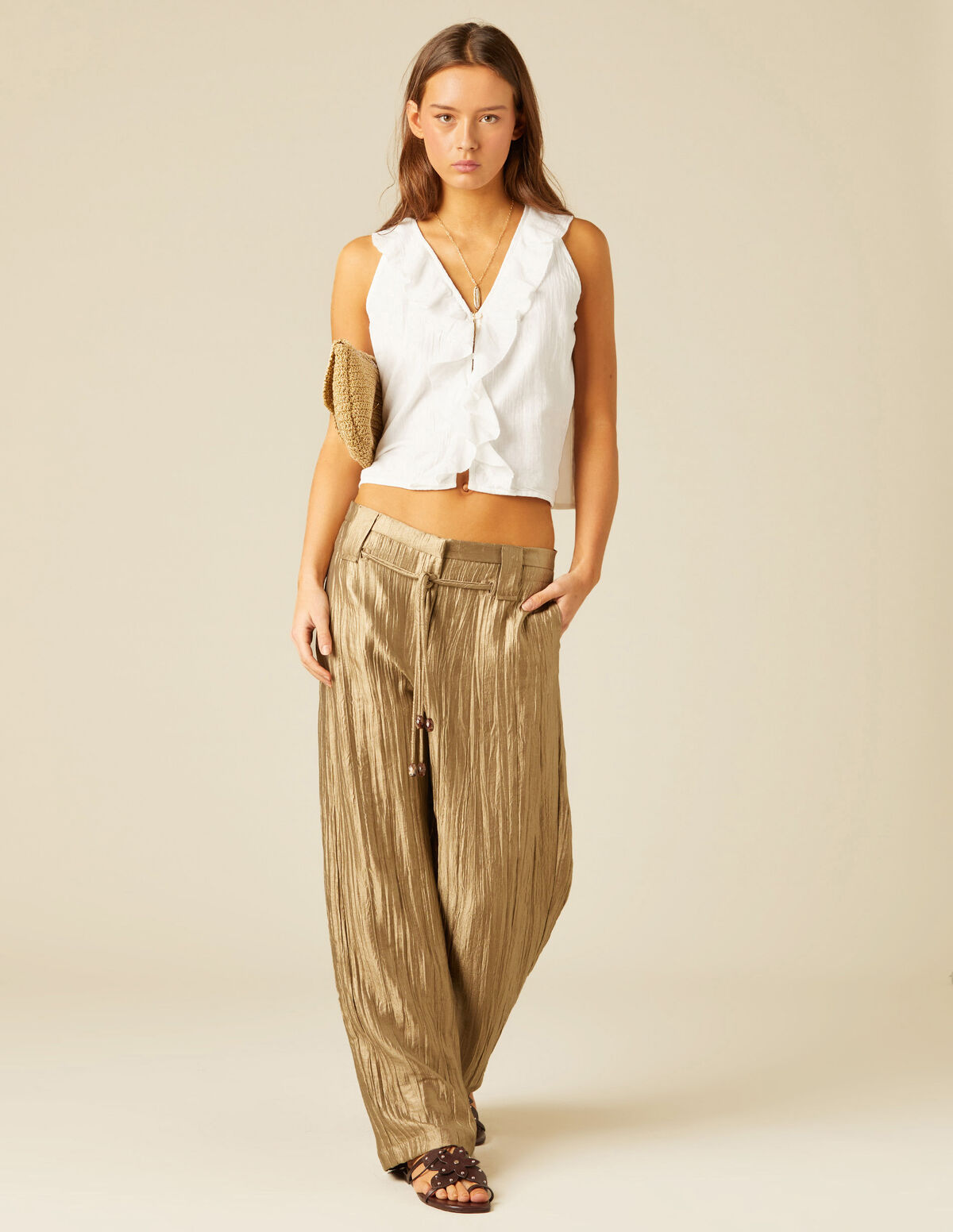 PANTALÓN TEXURA CRUDO