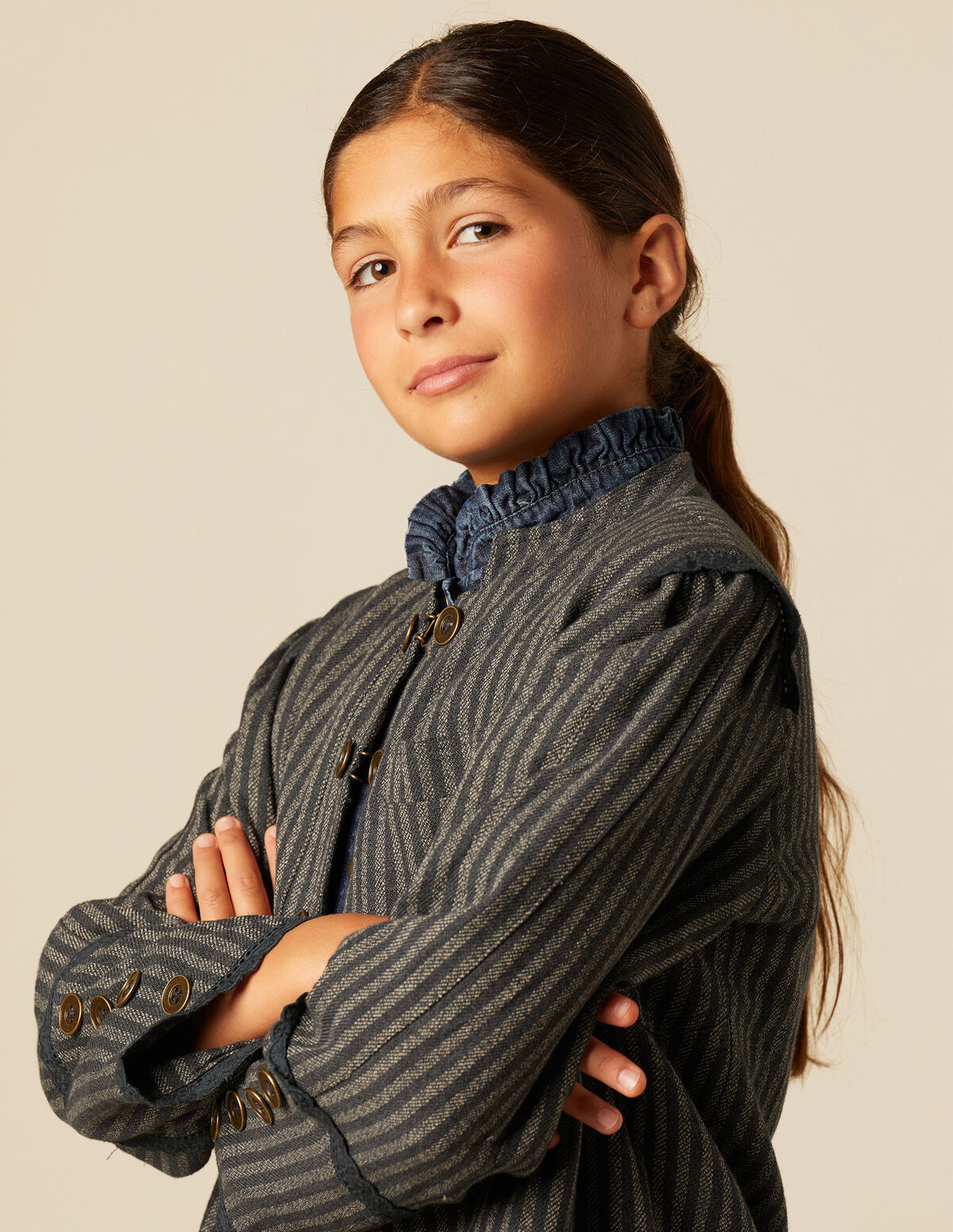 GREY STRIPED JACKET