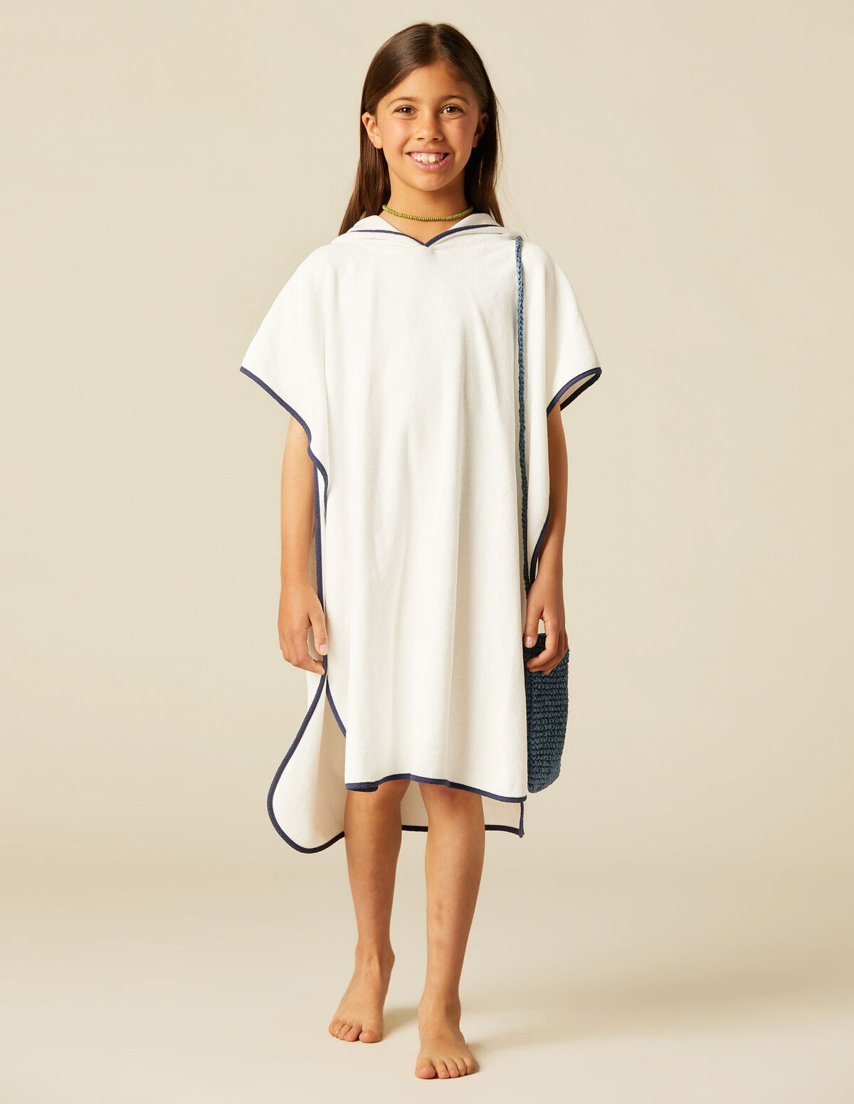 PONCHO SERVIETTE BLEU