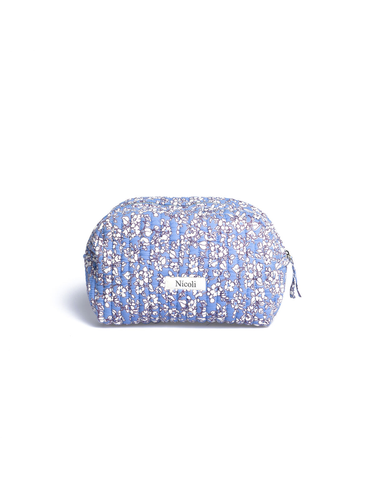 SMALL BLUE PRINT TOILETRY BAG
