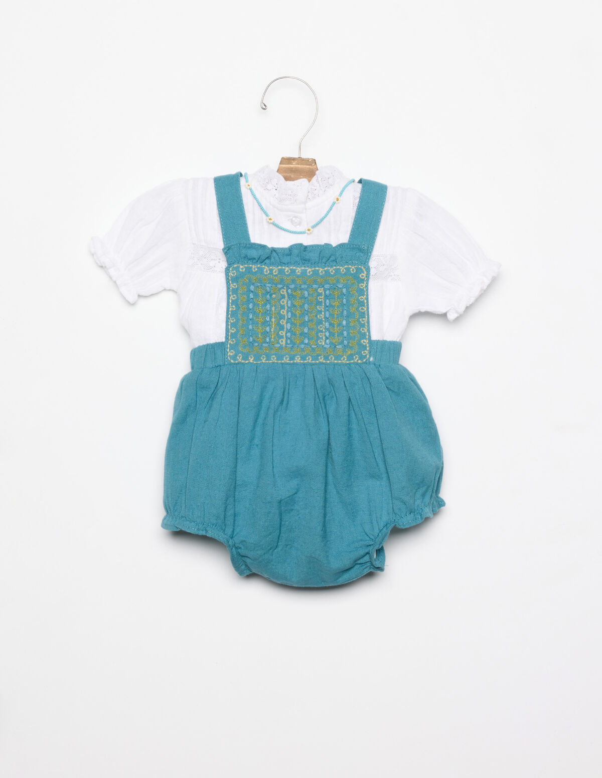 POND EMBROIDERED PLAYSUIT 