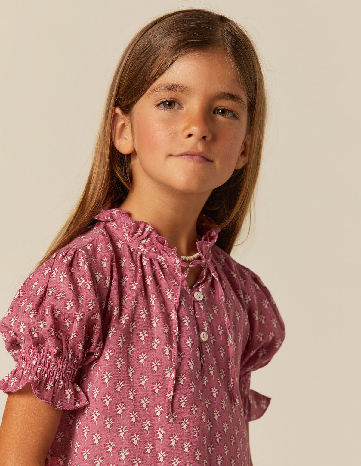 CAMISA FLOR RAMITO AZUL