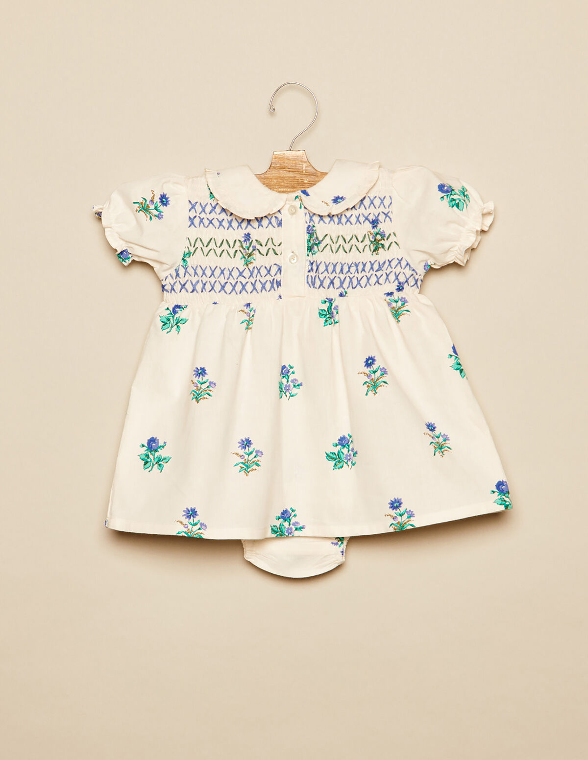 VESTIDO CRUDO FLOR
