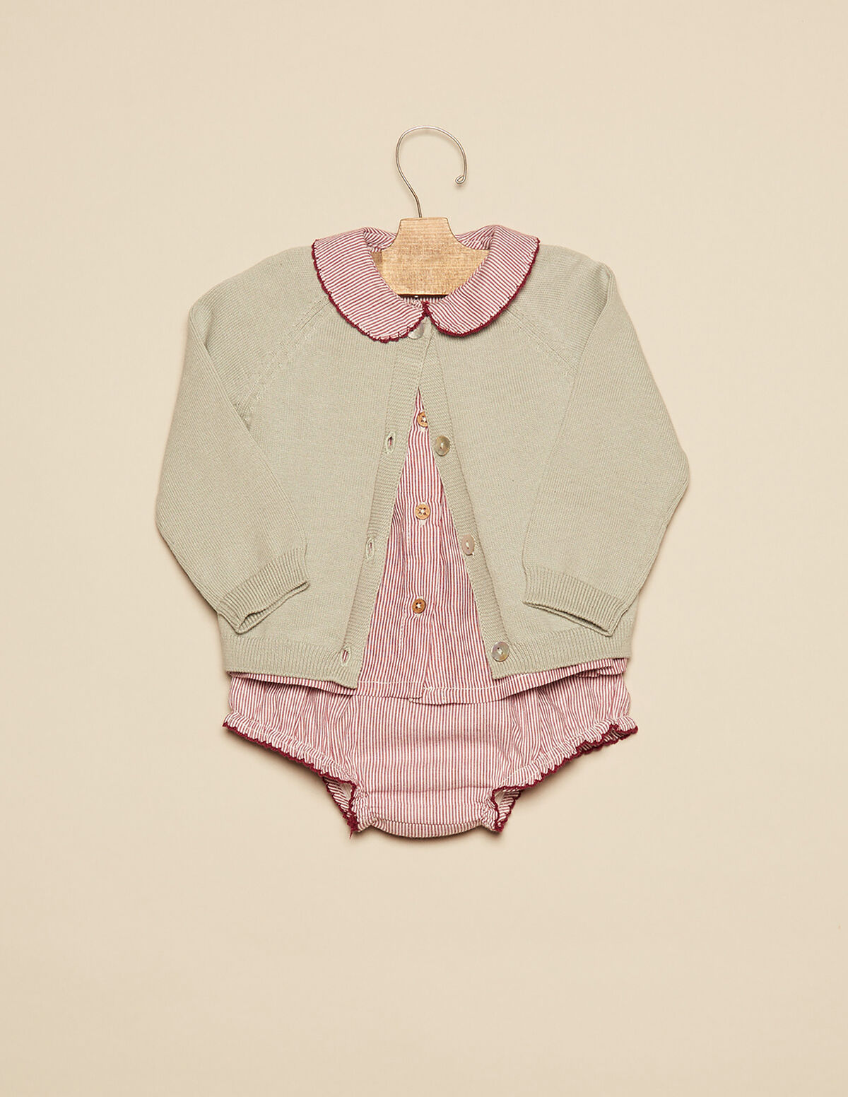 VESTE BÉBÉ BOUTONS BLEU ÉLECTRIQUE