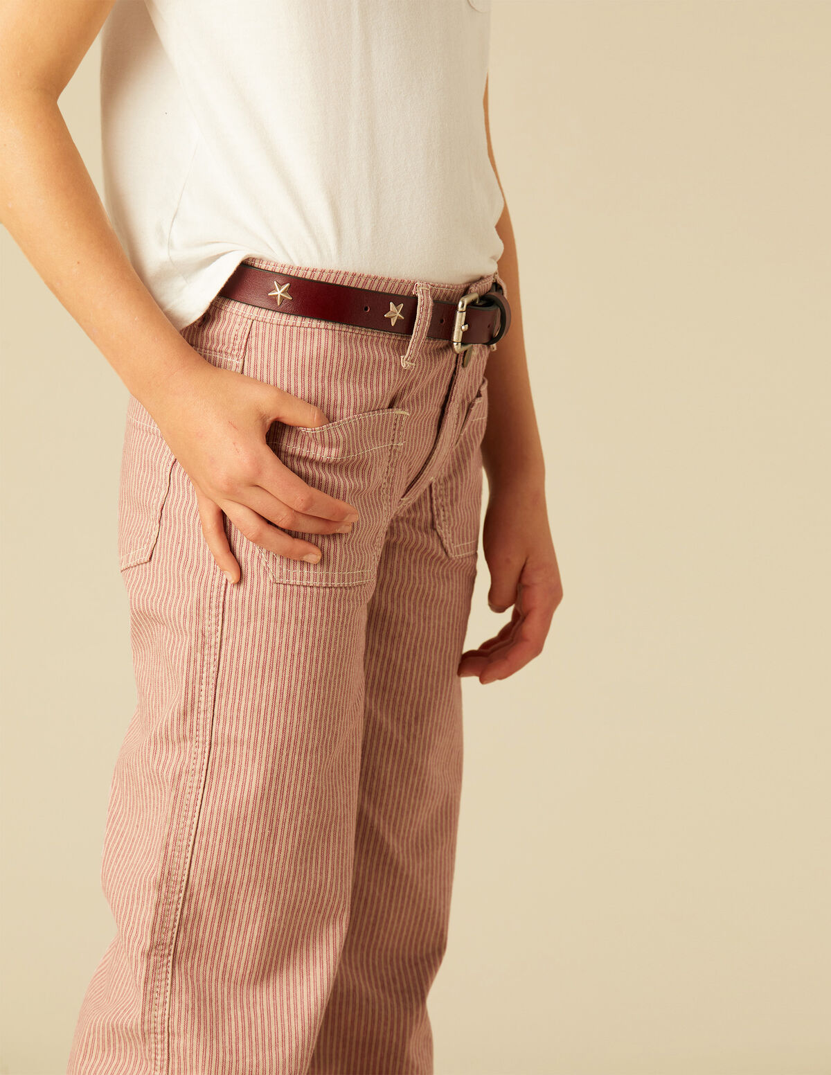 PANTALÓN BOLSILLO CRUZADO AZUL