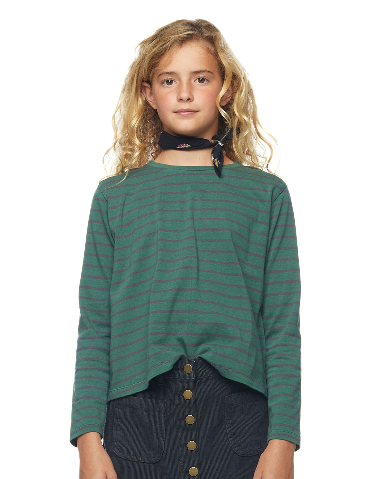 BLUE STRIPED T-SHIRT