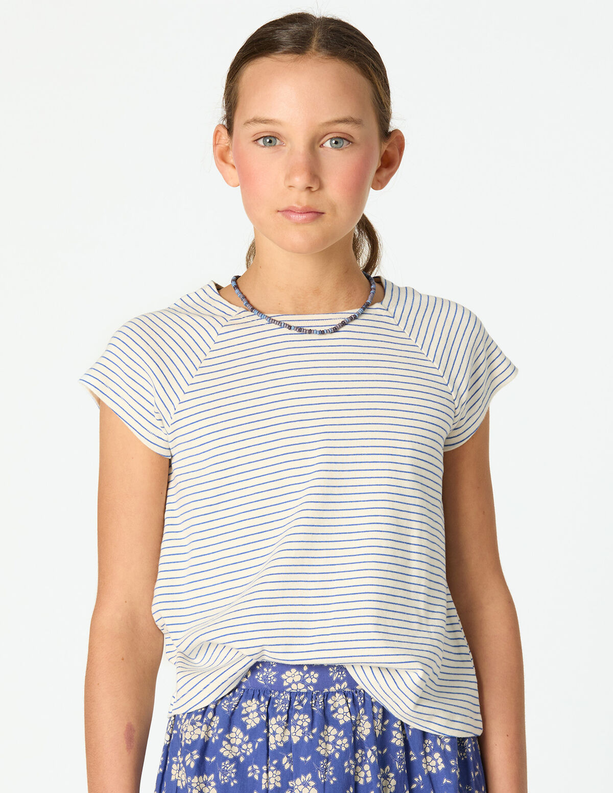 T-SHIRT RISCAS VERMELHAS 