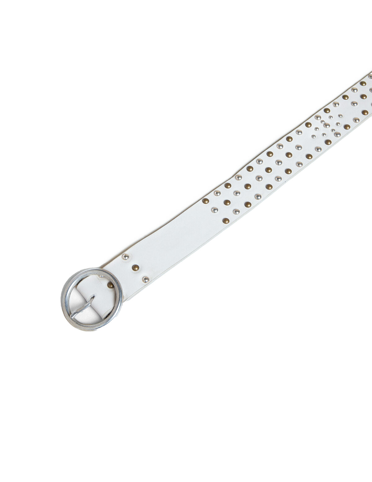 ECRU STUDDED BELT