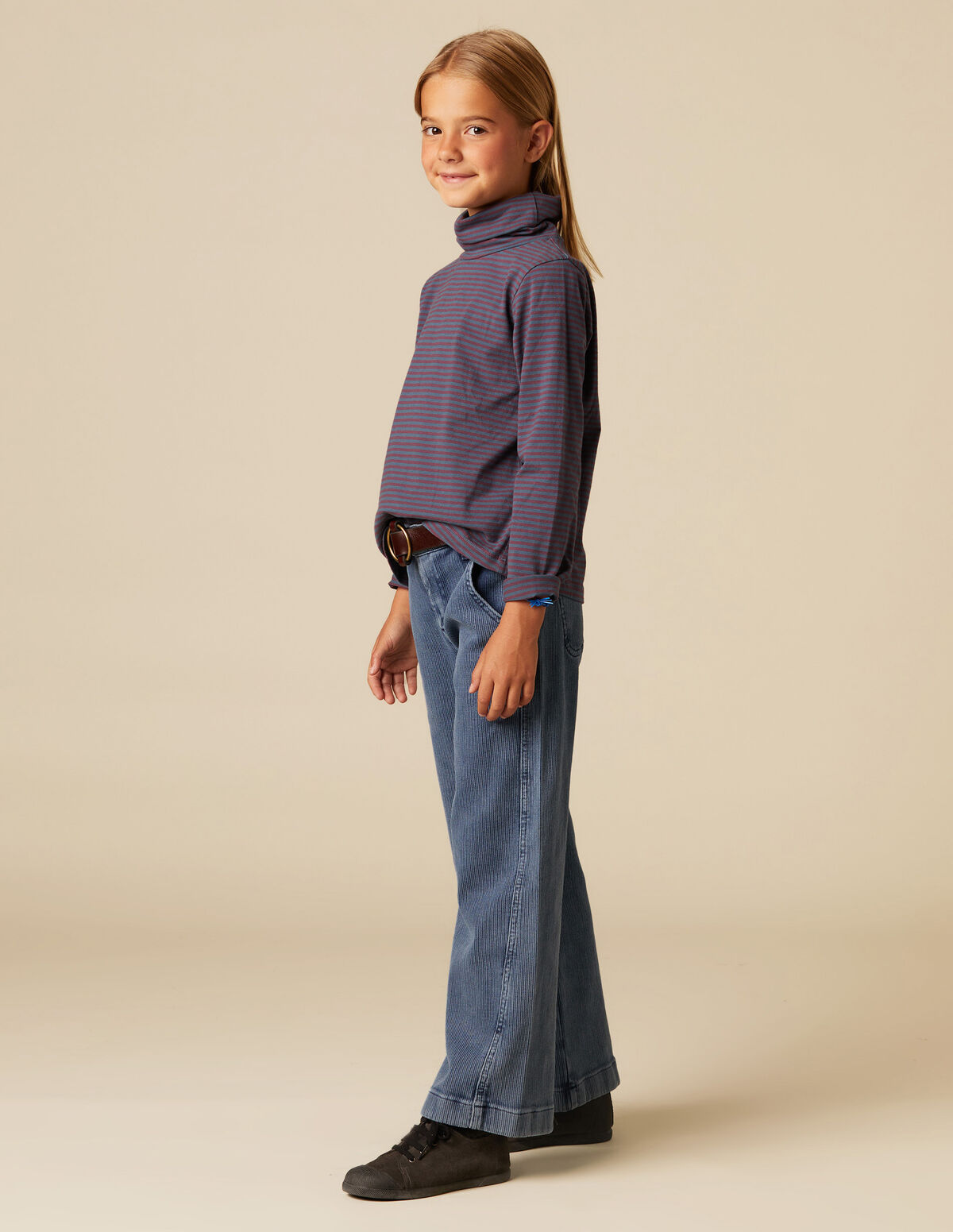 DENIM CORDUROY TROUSERS