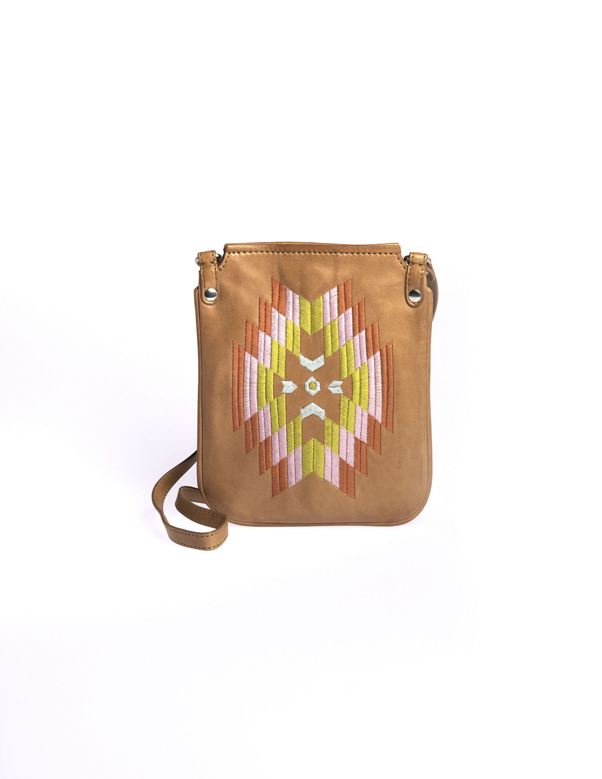 BLUE EMBROIDERED BAG