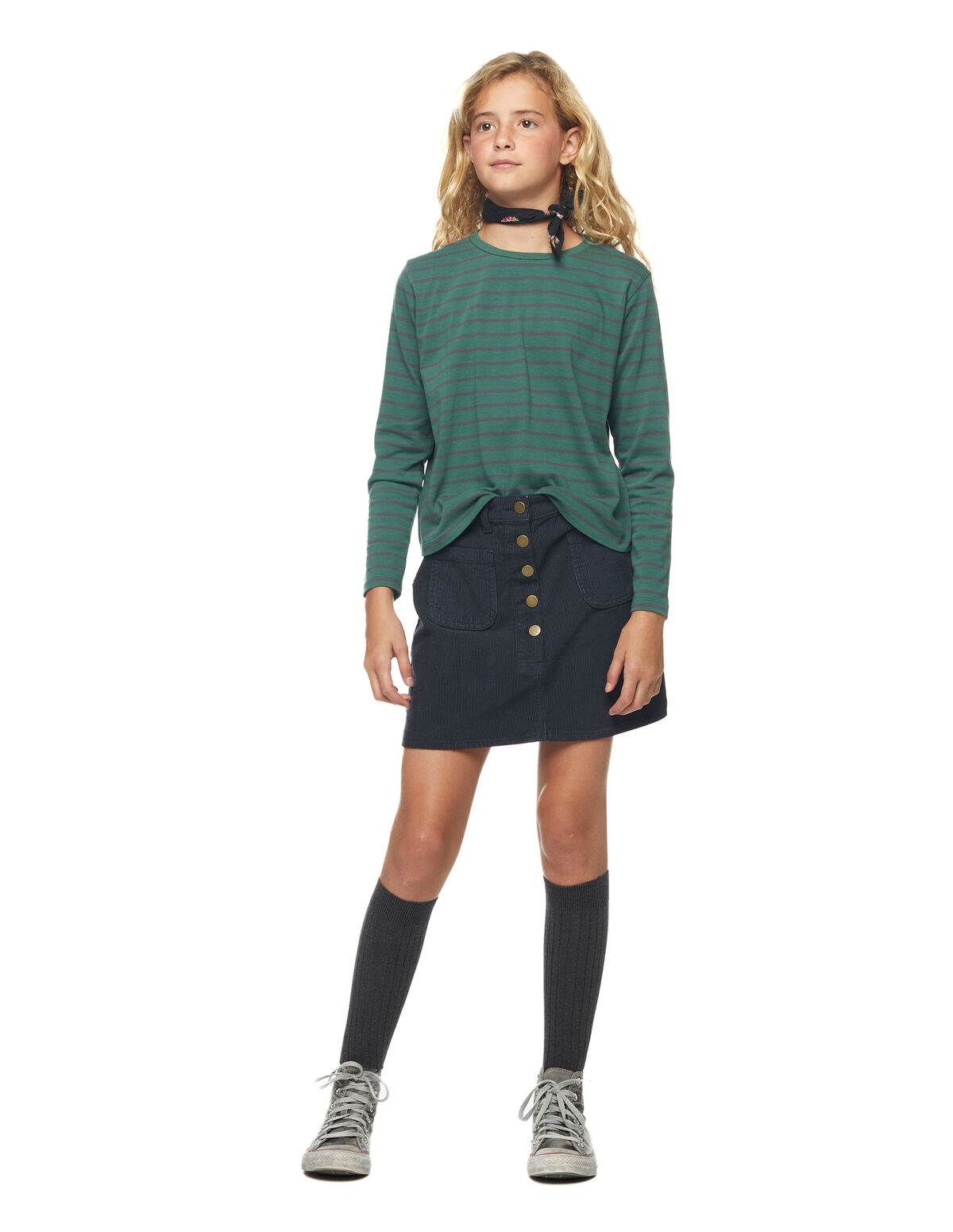 BLUE STRIPED T-SHIRT