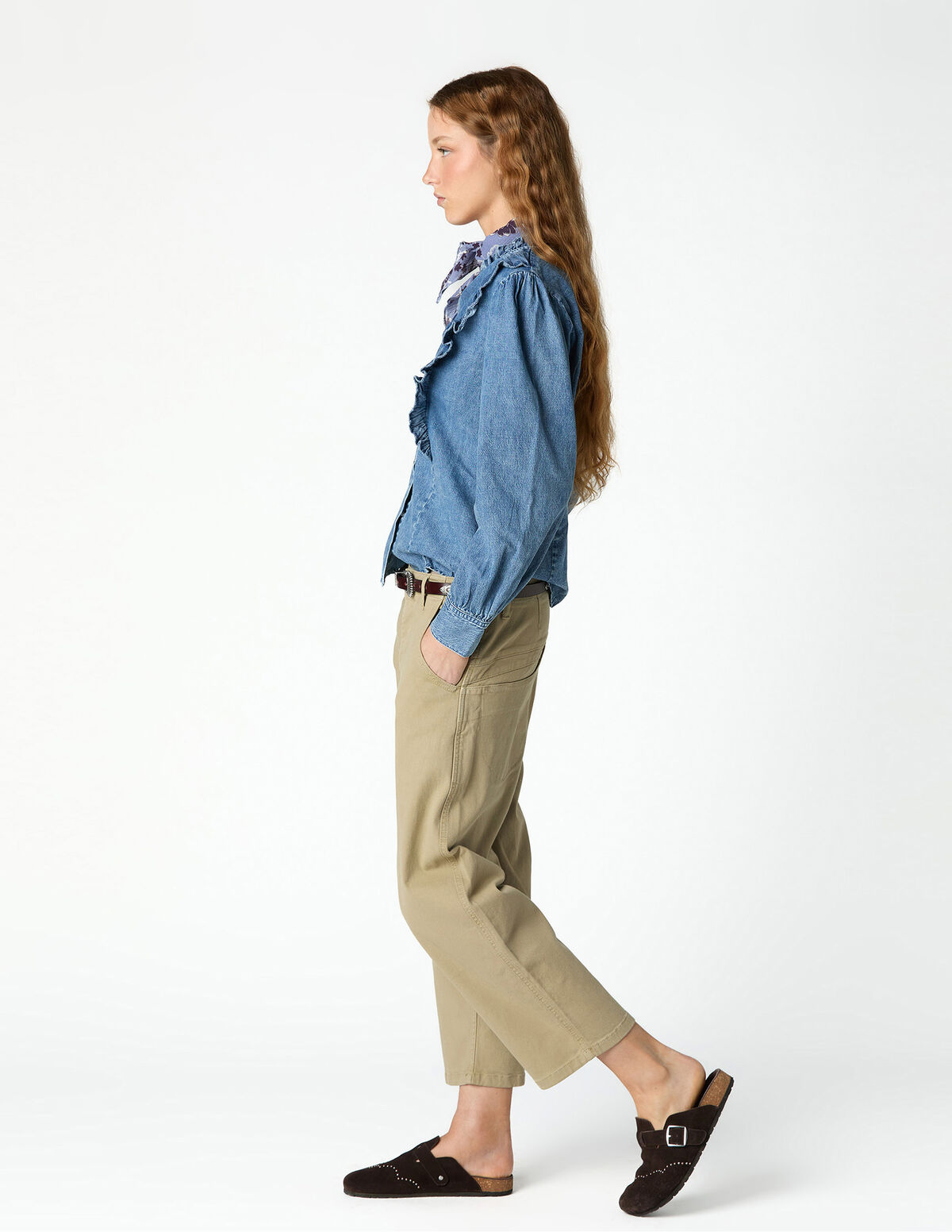 CAMISA FOLHO DENIM