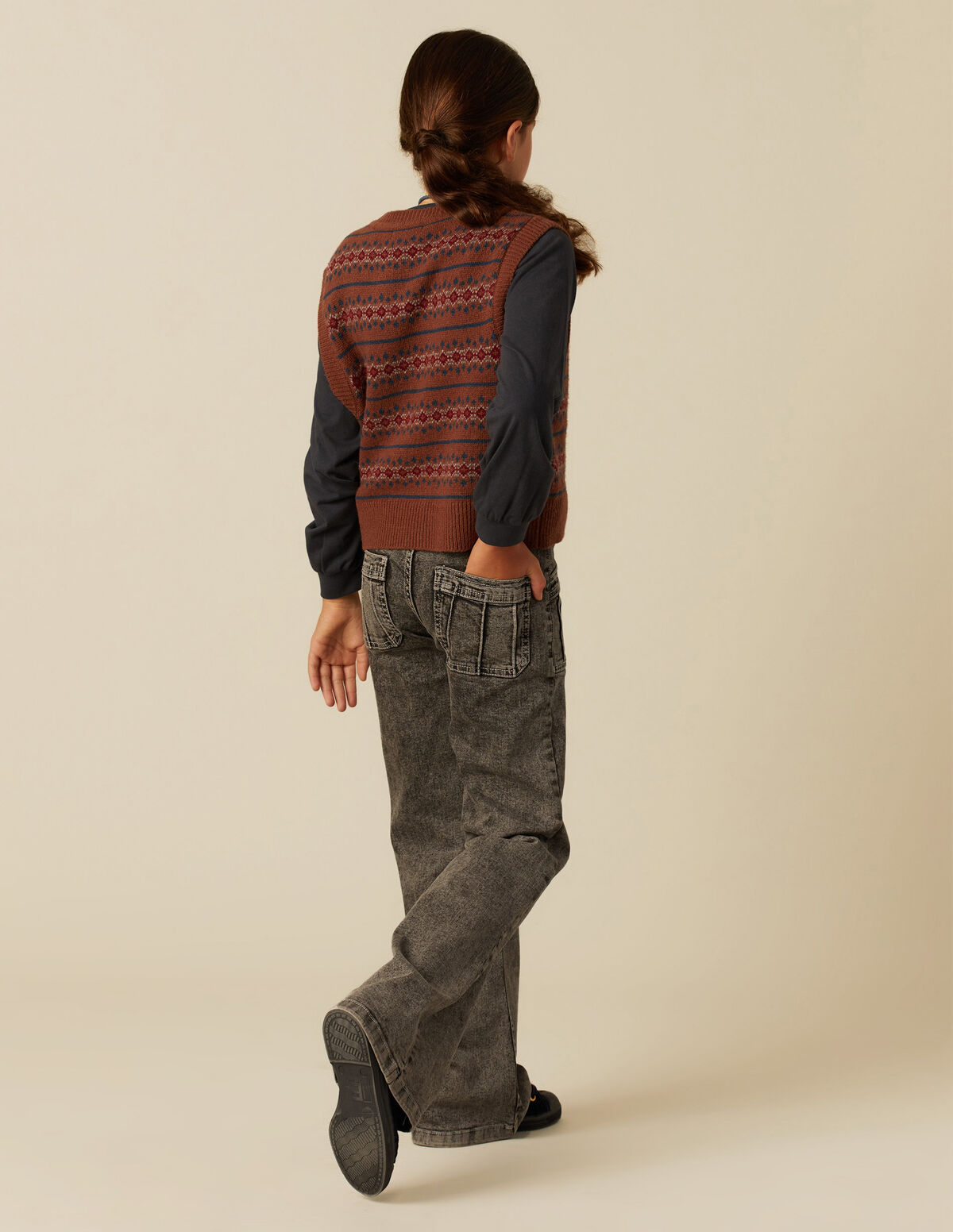 CHALECO PUNTO MULTICOLOR