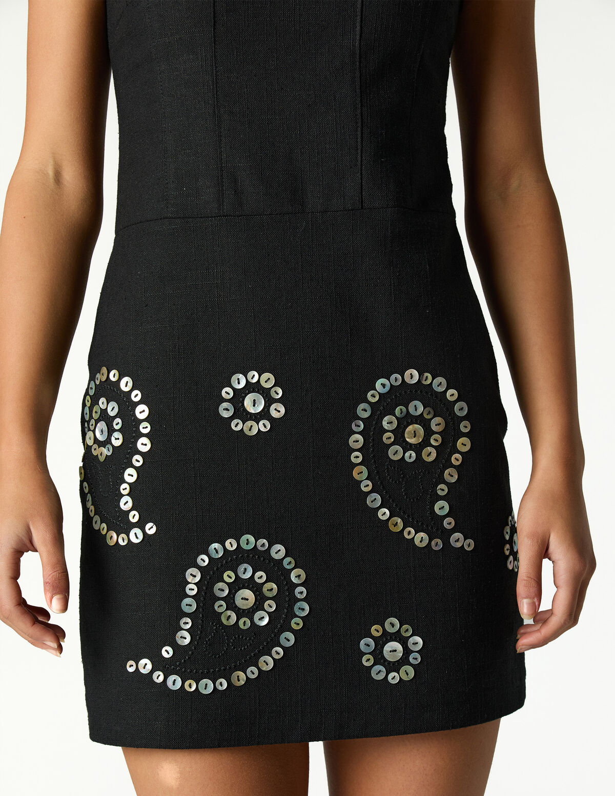 BLACK EMBROIDERED DRESS
