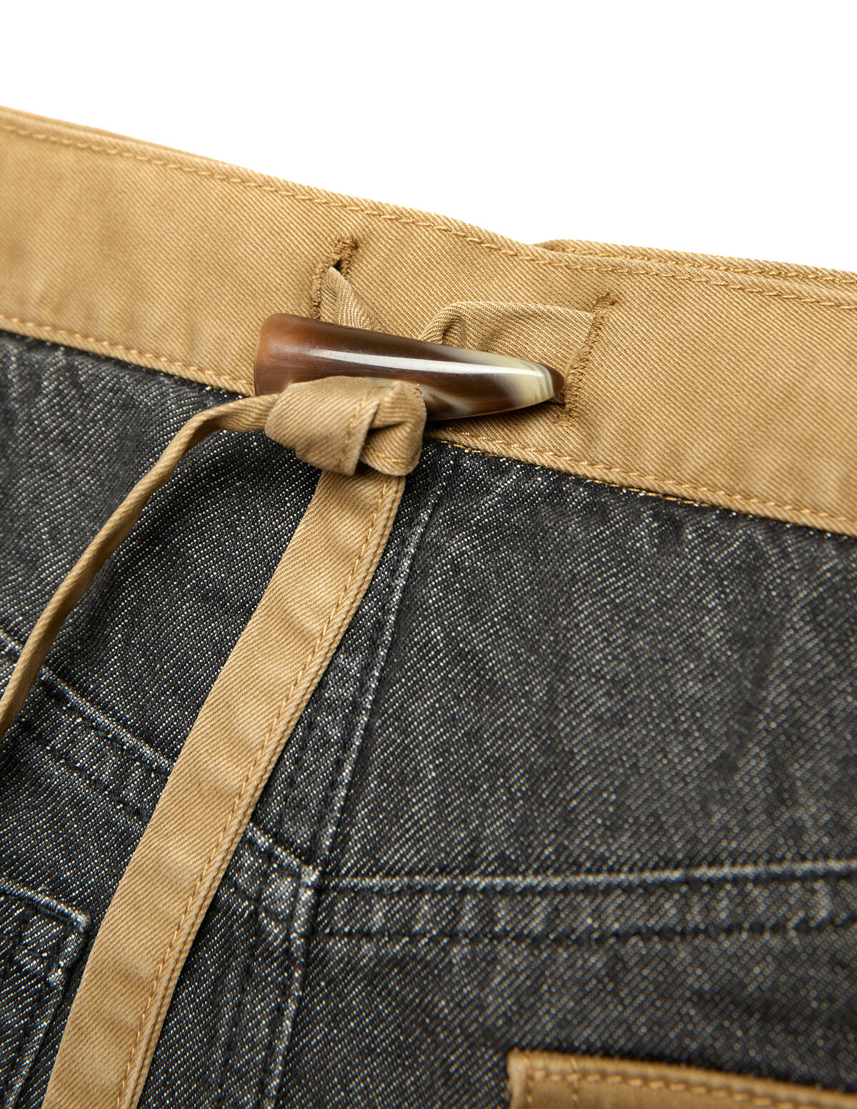 ANTHRACITE DENIM CONTRAST BAG