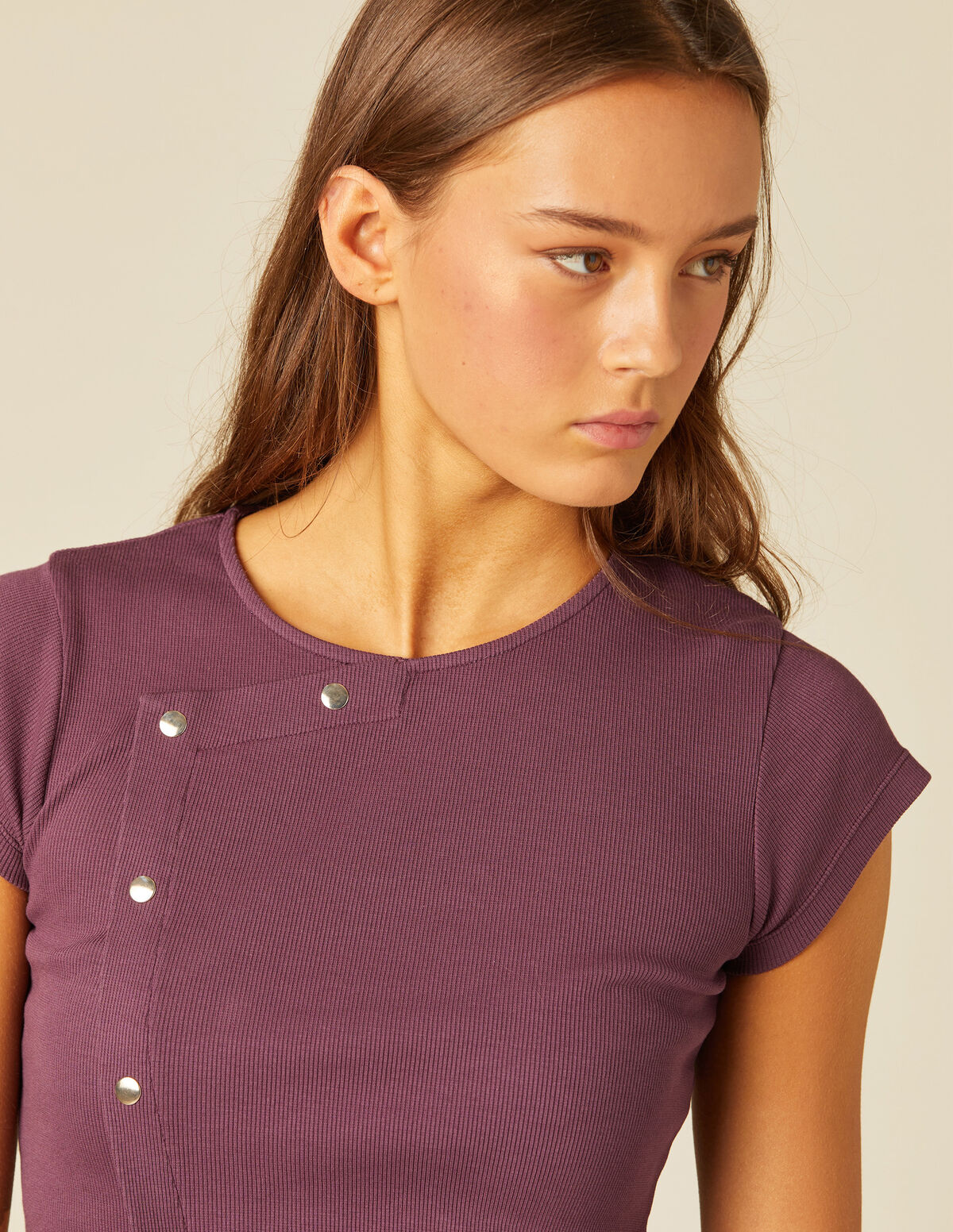 CAMISETA SNAP LATERAL AZUL
