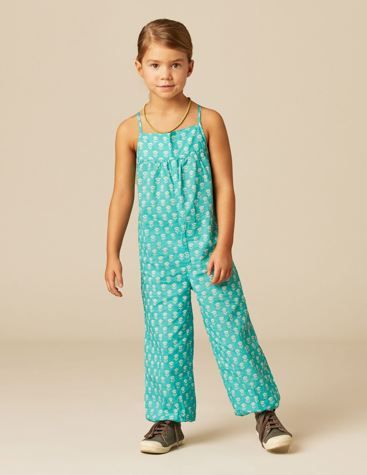 GREEN FLORAL JUMPSUIT