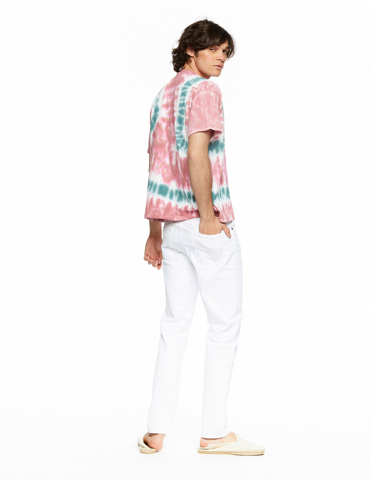 Blue tie-dye T-shirt