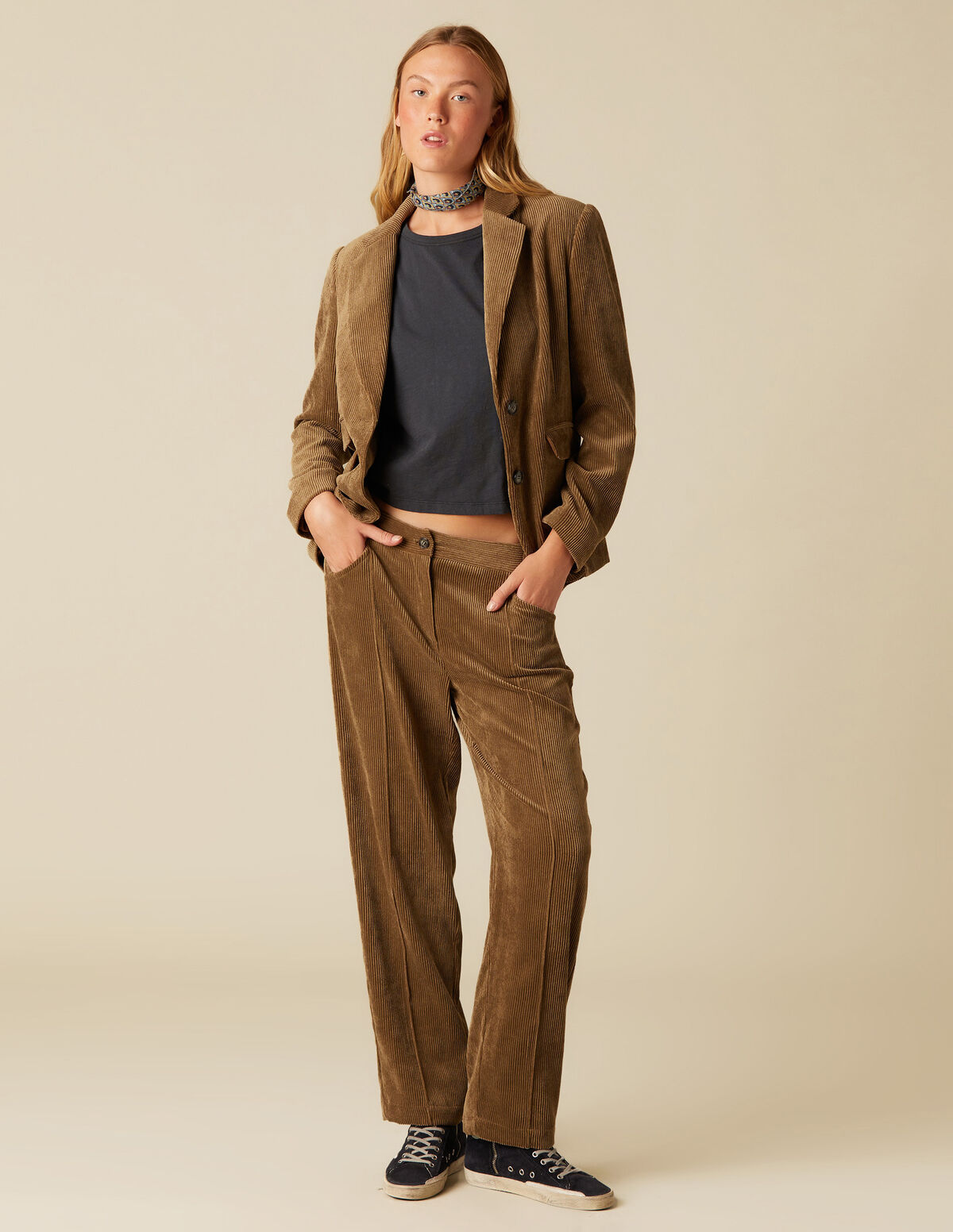 BROWN CORDUROY TROUSERS