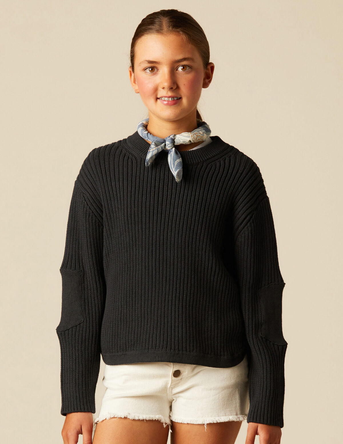 PULL CÔTELÉ ANTHRACITE