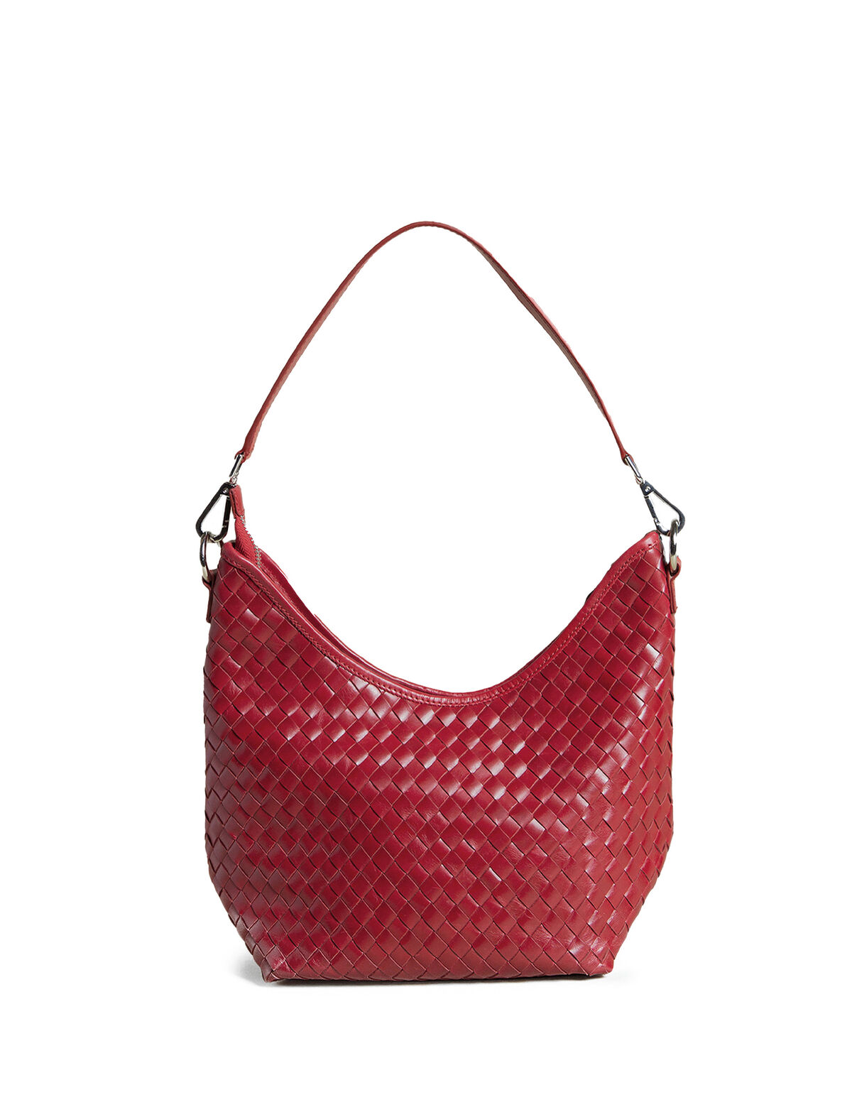 MINI BROWN BRAIDED BAG