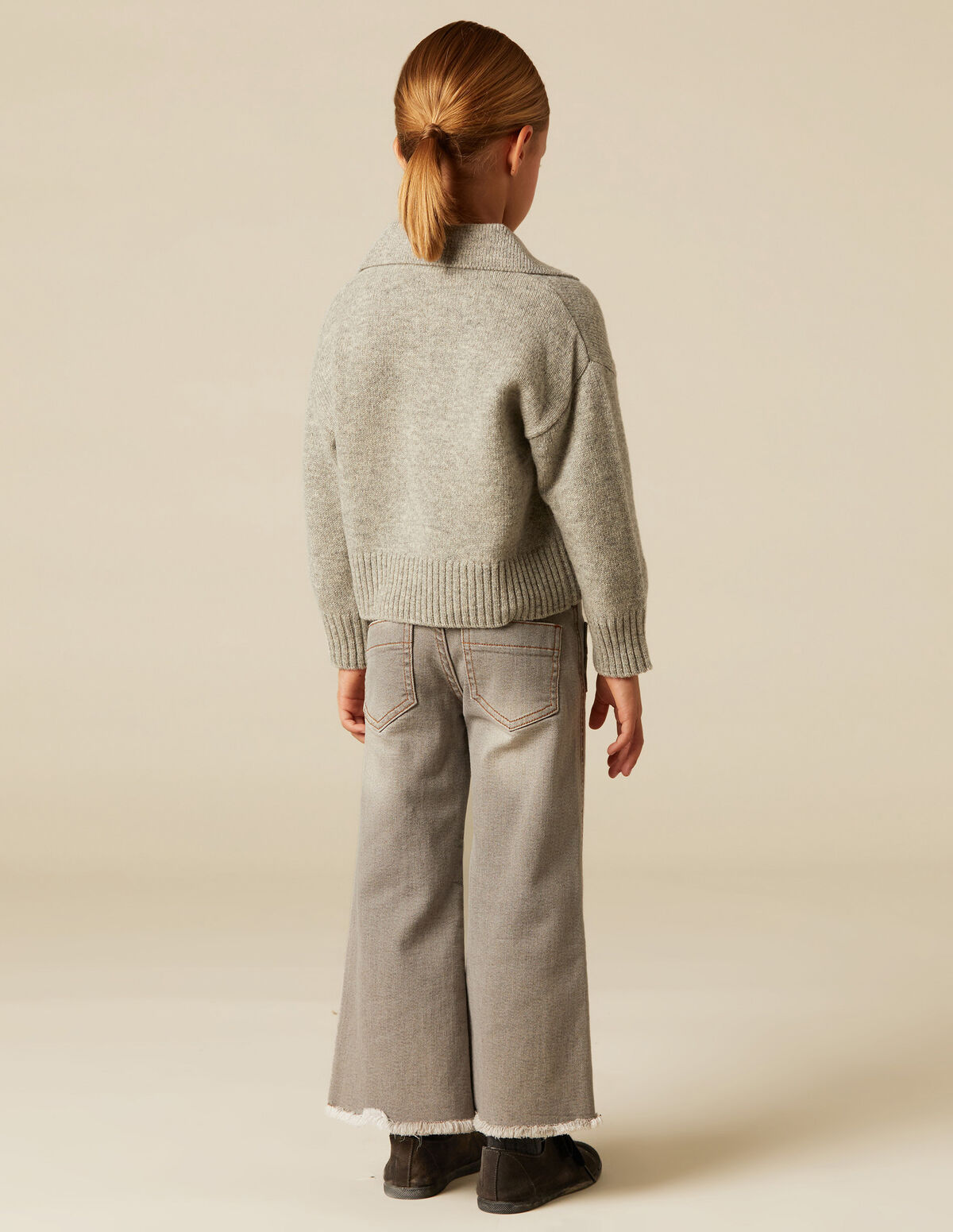 GREY CORD JUMPER