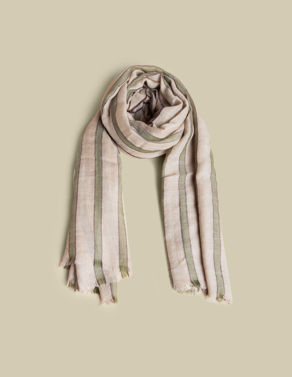 BANDANA RAYURES OLIVE