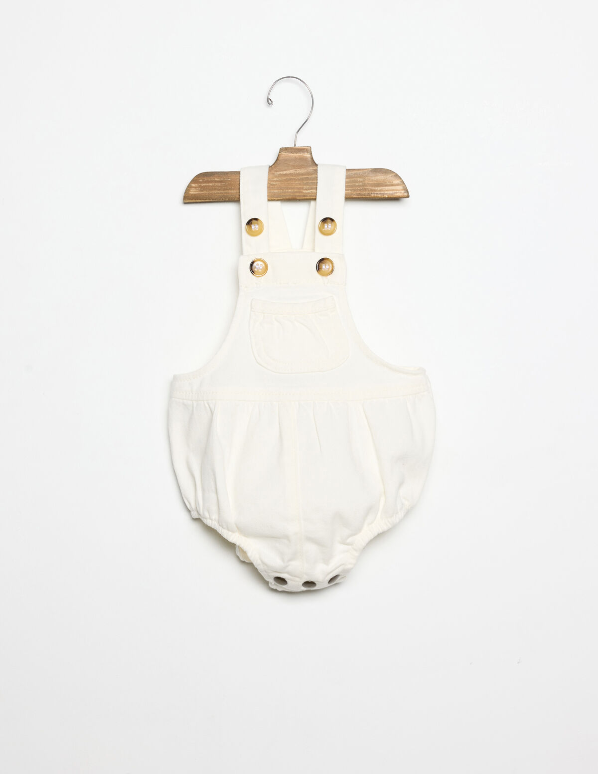 White denim playsuit
