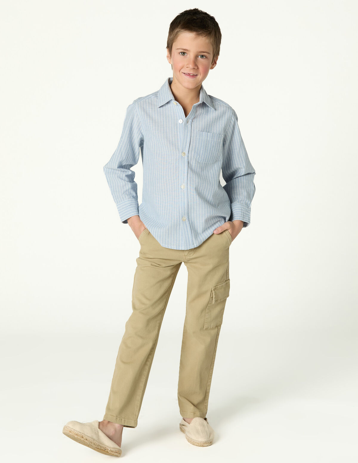 OLIVE CARGO TROUSERS