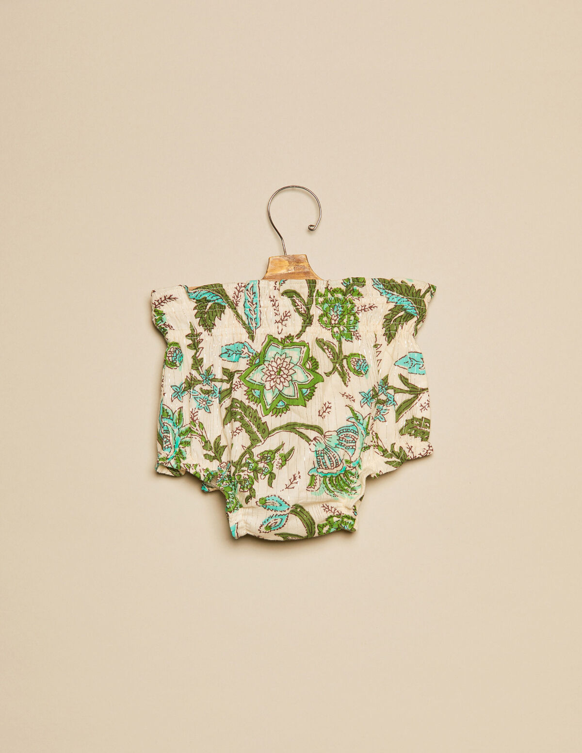 BLOOMER FLEUR VERT LUREX