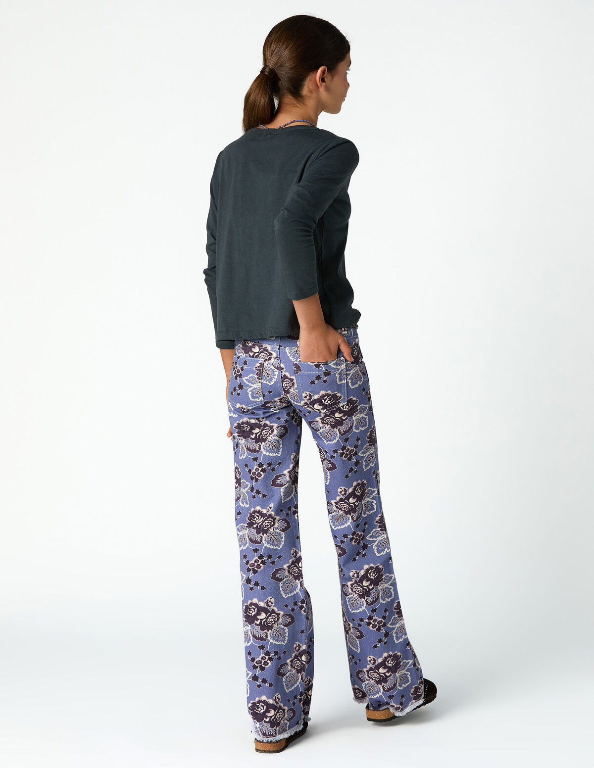 T-SHIRT MANGA COMPRIDA ANTRACITE