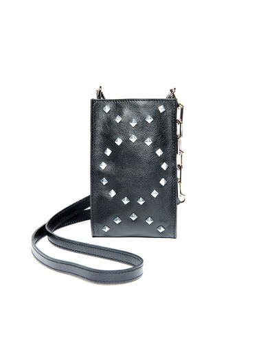 Black silver studs crossbody bag - View all > - Nícoli