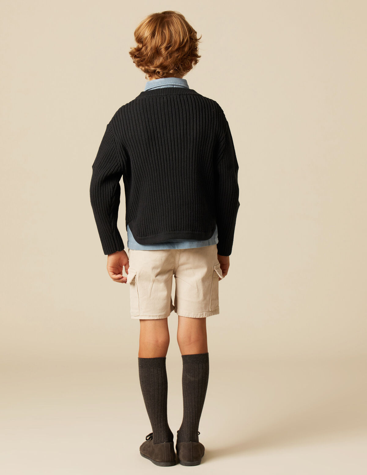 ANTHRACITE RIBBED JUMPER