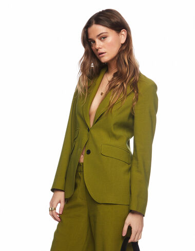 Green blazer with pockets - Blazers - Nícoli