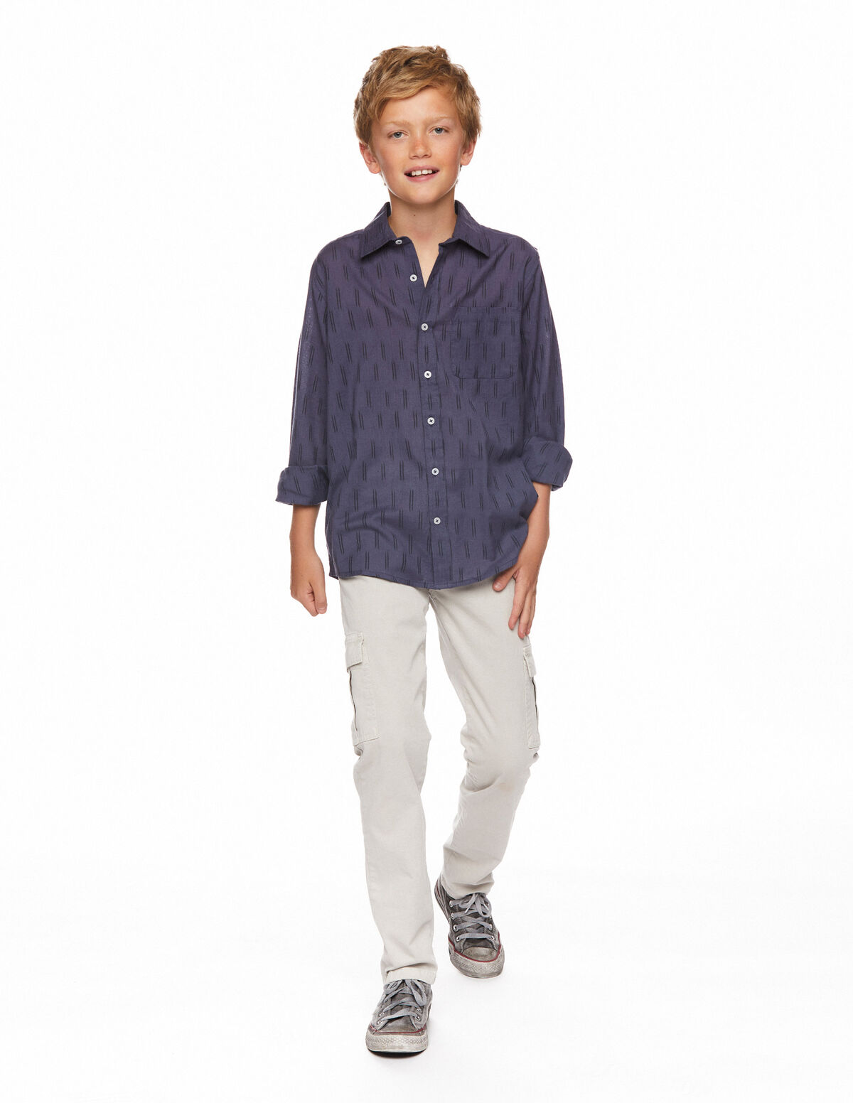 Pantalon cargo bleu foncé