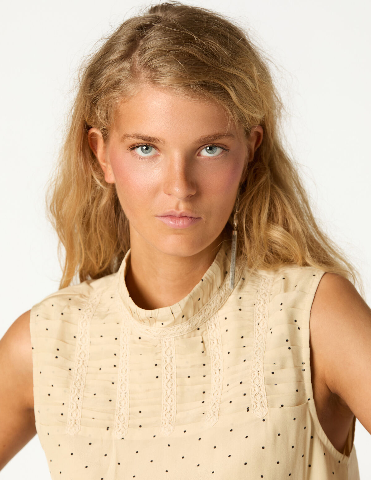 TOP TAUPE ECRU