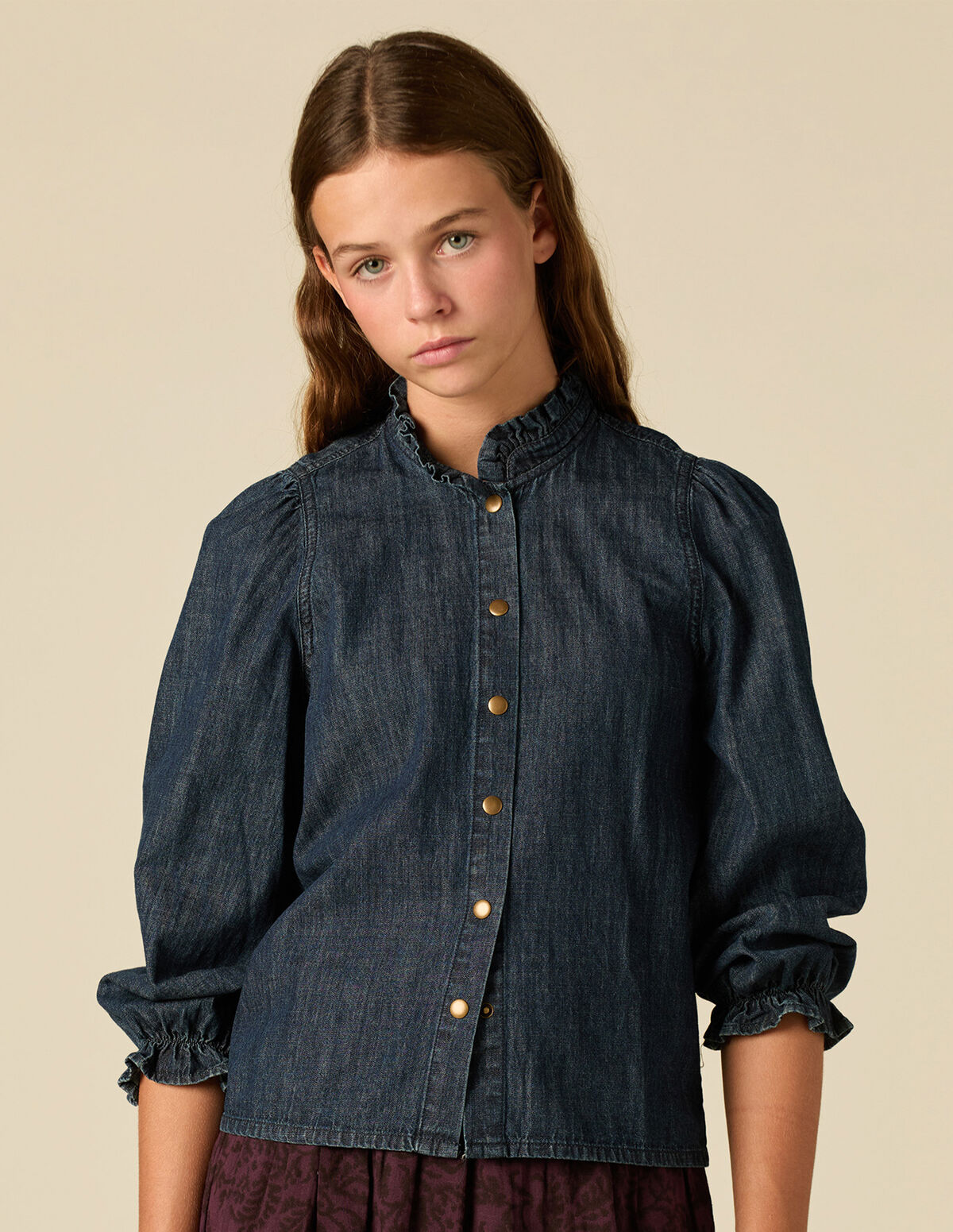 CAMISA DENIM PRETA