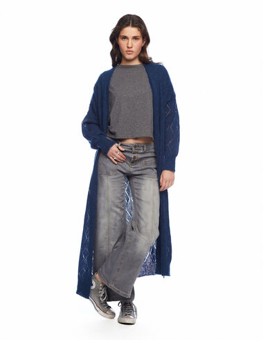 Blue knit jacket - Clothing - Nícoli