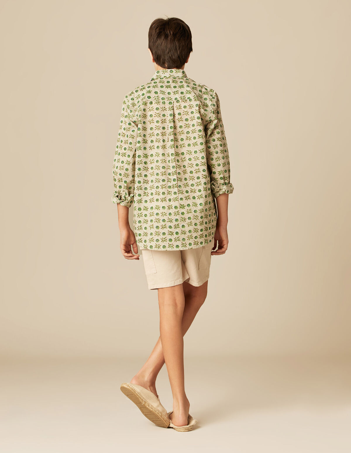 GREEN BRANCH PRINT SHIRT