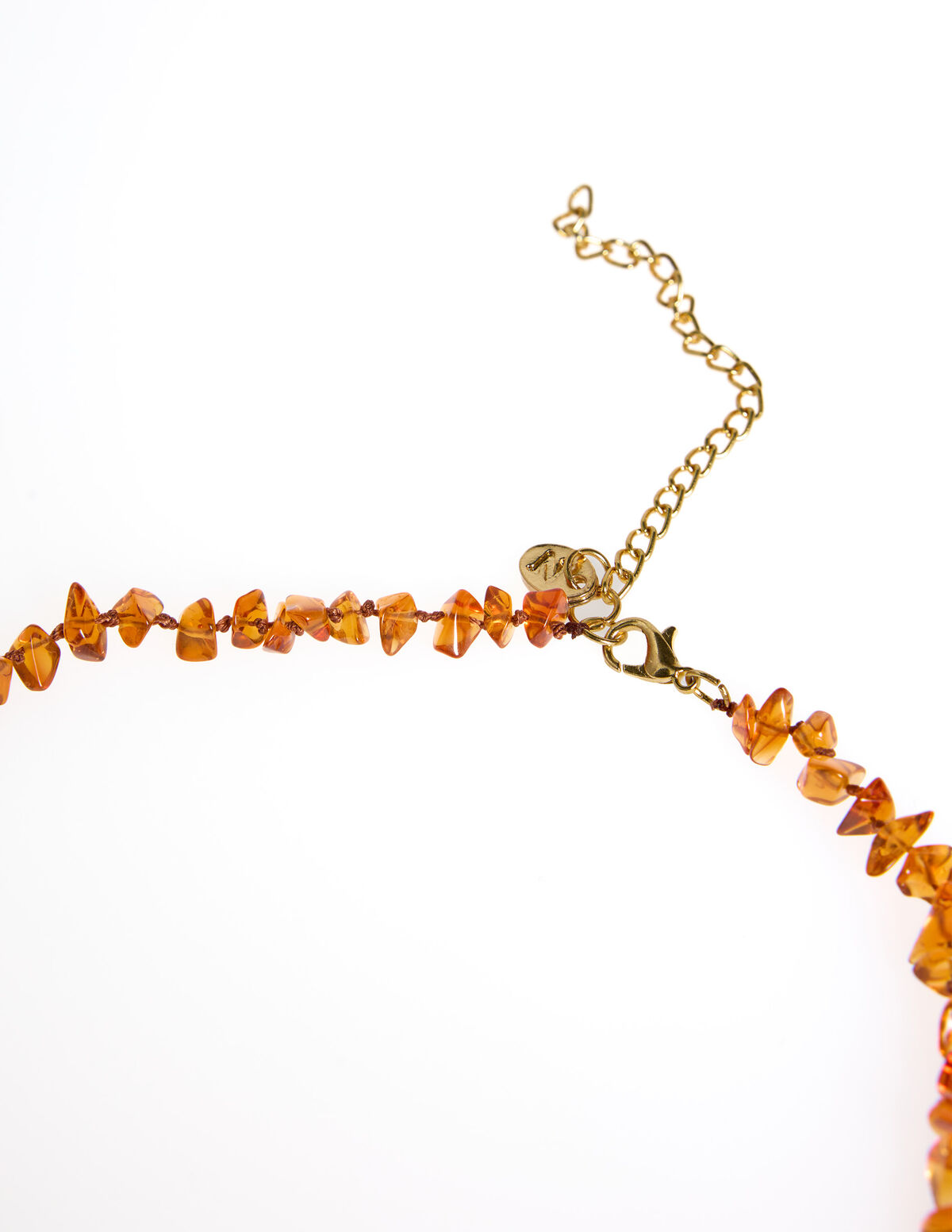 COLLIER PIERRES AMBRE