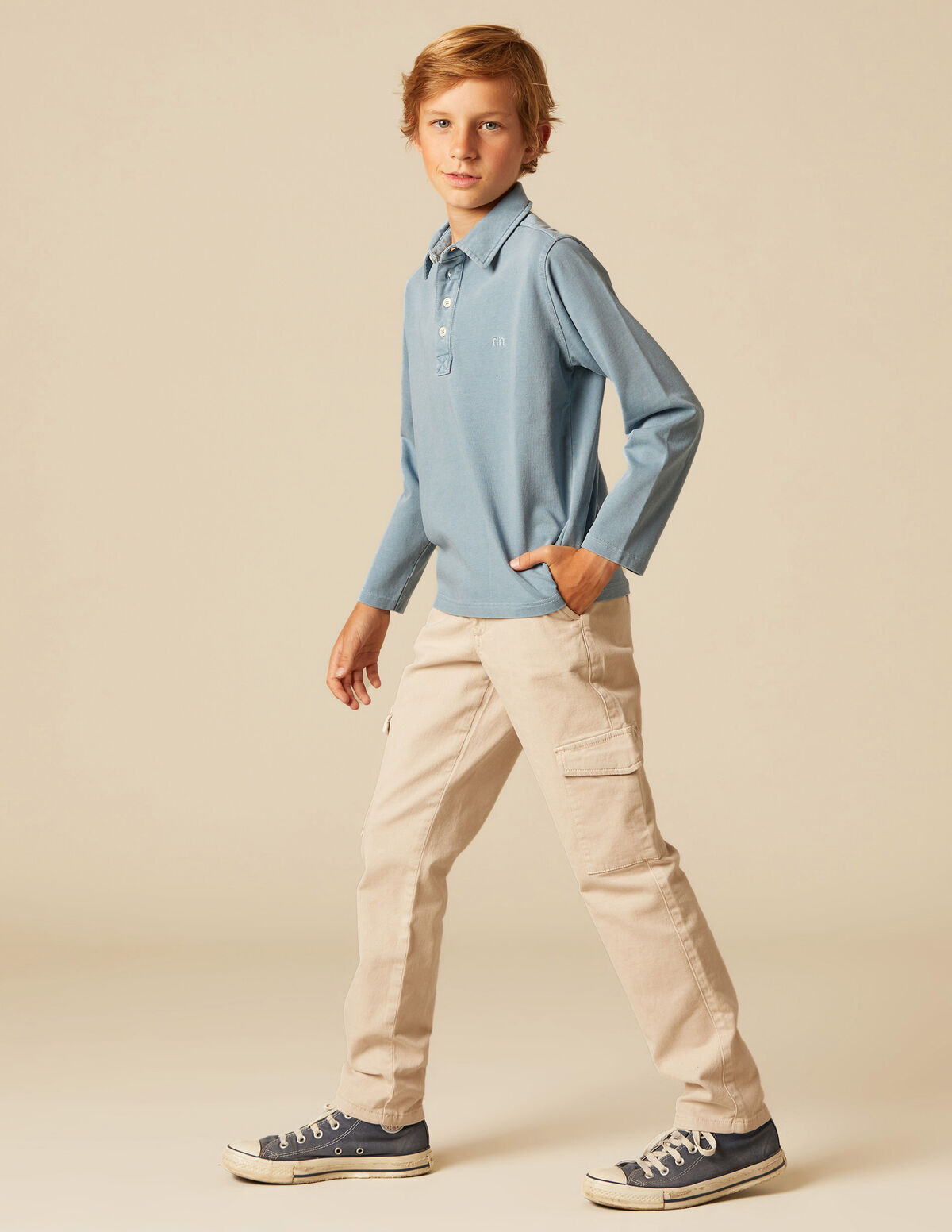 POLO « nn » BLEU CLAIR