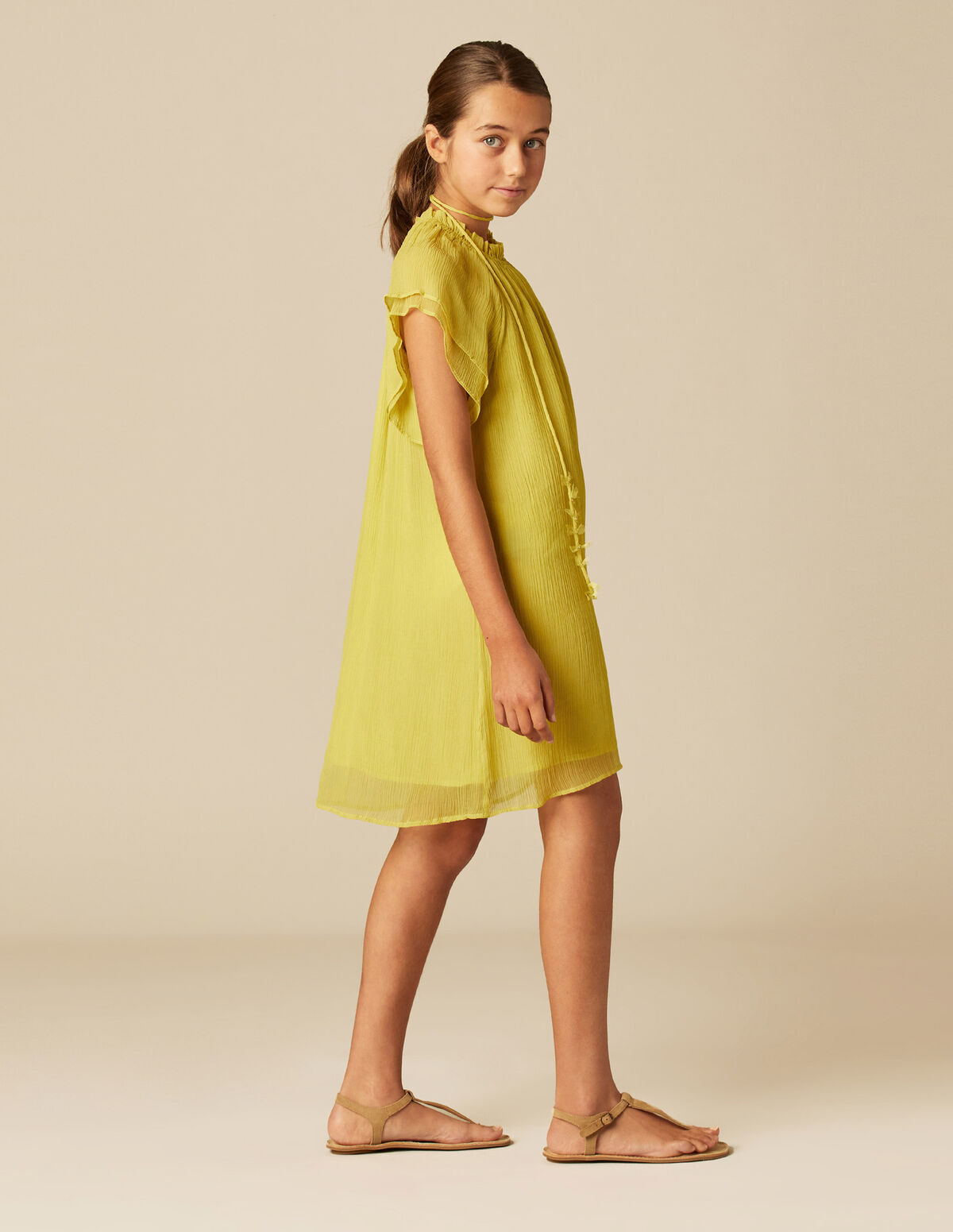VESTIDO PRINT FLOR VERDES