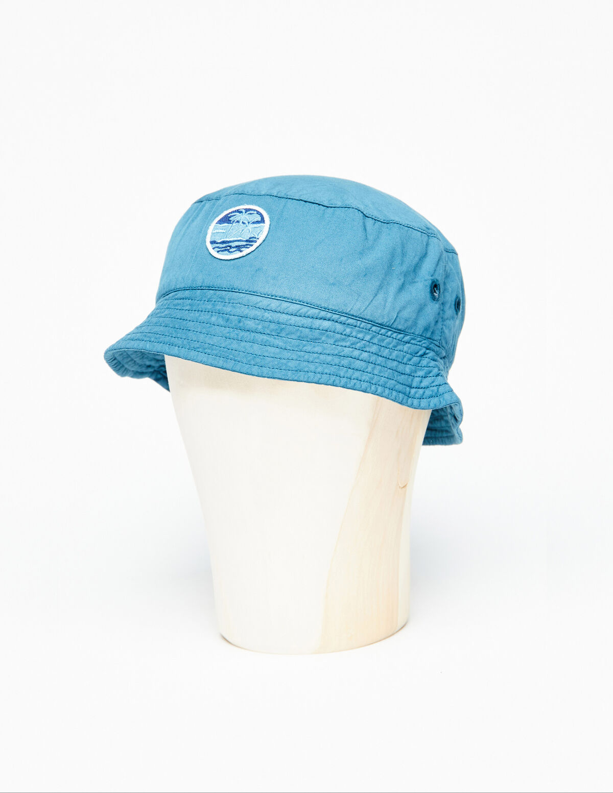 Bucket hat palmera azul